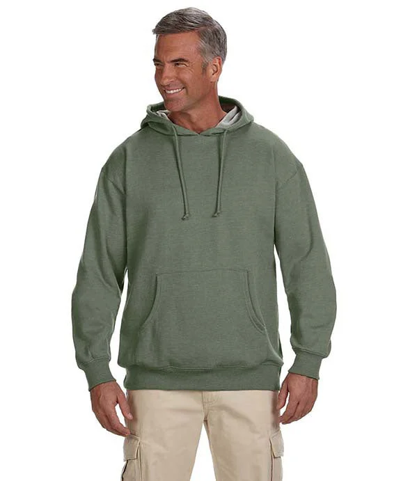 EC5570 - Econscious Adult Organic/Recycled Heathered Fleece Pullover Hooded Sweatshirt | Military Green