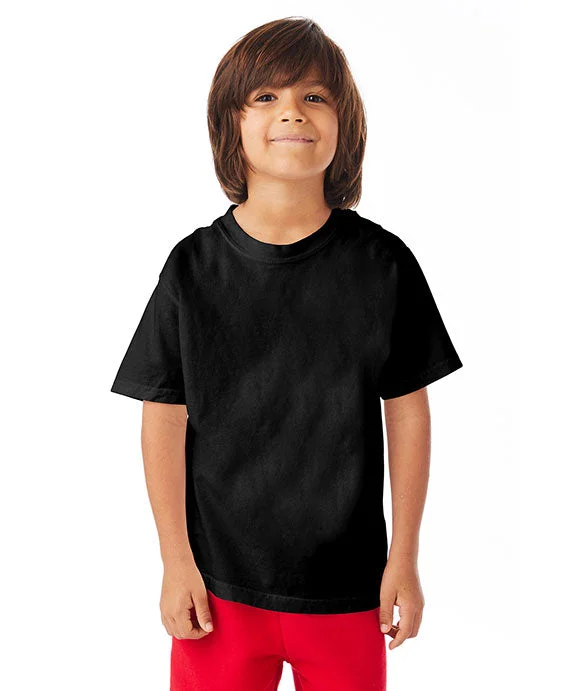 GDH175 - ComfortWash by Hanes Youth Garment-Dyed T-Shirt | Black