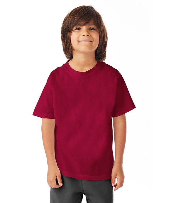 GDH175 - ComfortWash by Hanes Youth Garment-Dyed T-Shirt | Crimson Fall