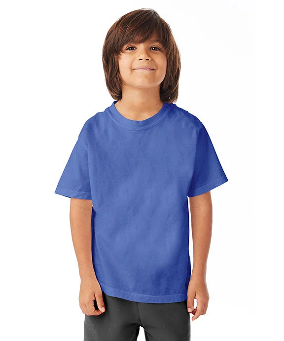 GDH175 - ComfortWash by Hanes Youth Garment-Dyed T-Shirt | Deep Forte Blue