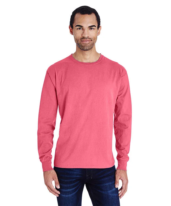 GDH200 - ComfortWash by Hanes Unisex Garment-Dyed Long-Sleeve T-Shirt | Crimson Fall