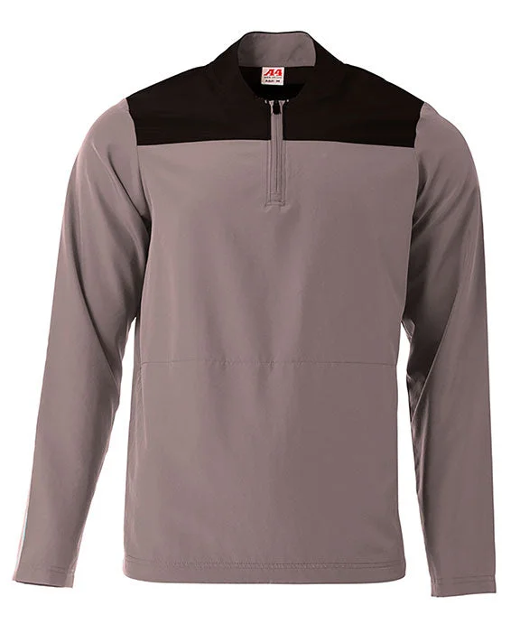 N4014 - A4 Mens Element Quarter-Zip Jacket | Graphite/Black