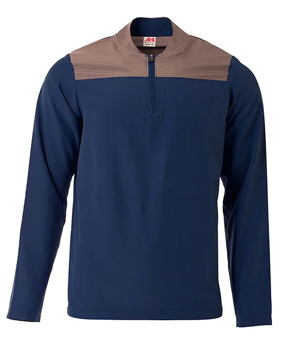 N4014 - A4 Mens Element Quarter-Zip Jacket | Navy/Graphite