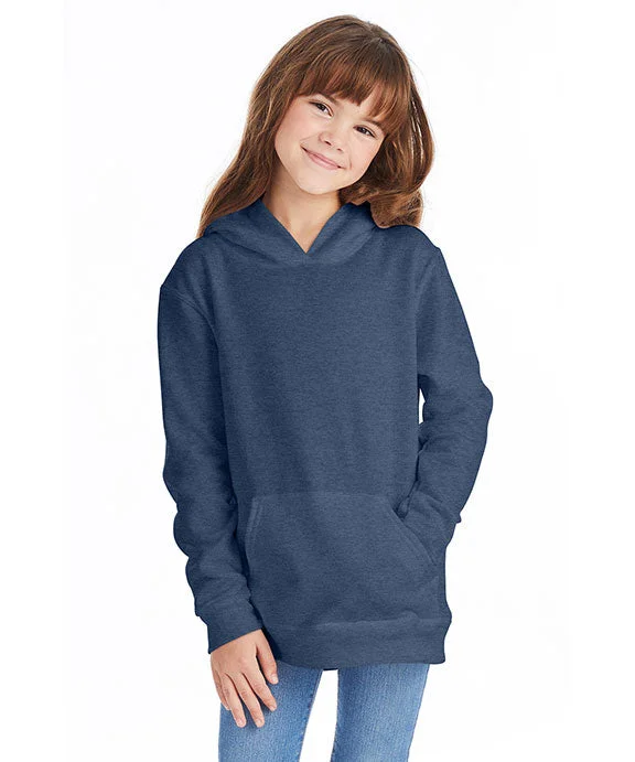 P470 - Hanes Youth ComfortBlend® EcoSmart® Hooded Pullover | Heather Navy