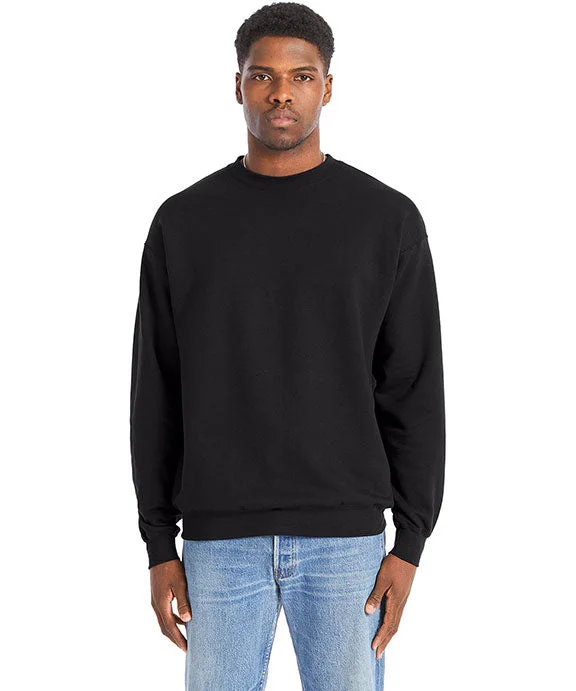 RS160 - Hanes Adult Perfect Sweats Crewneck Sweatshirt | Black