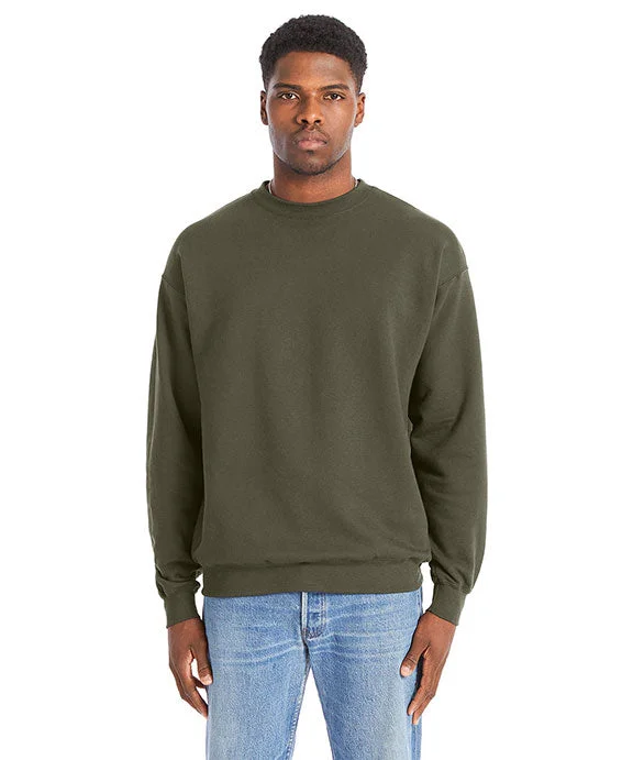 RS160 - Hanes Adult Perfect Sweats Crewneck Sweatshirt | Fatigue Green