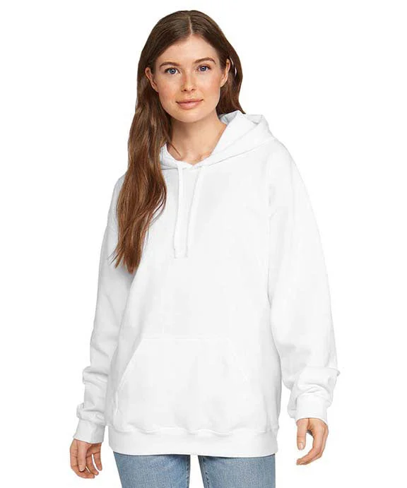 SF500 - Gildan Adult Softstyle® Fleece Pullover Hooded Sweatshirt | White