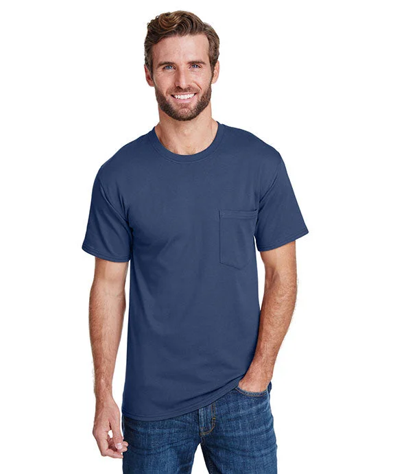 W110 - Hanes Adult Workwear Pocket T-Shirt | Navy