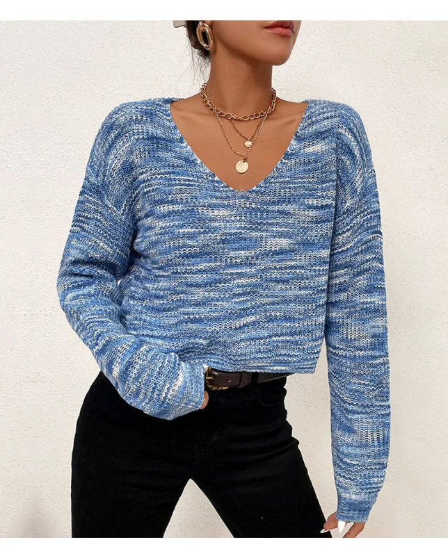 Trendy Fall Crop Soft Knit Sweater - Mix & Match with Any Outfit